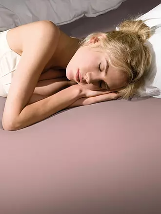 FORMESSE | Jersey-Spannleintuch "Bella Donna"  90/190 cm - 100/220cm (Weiss) | rosa